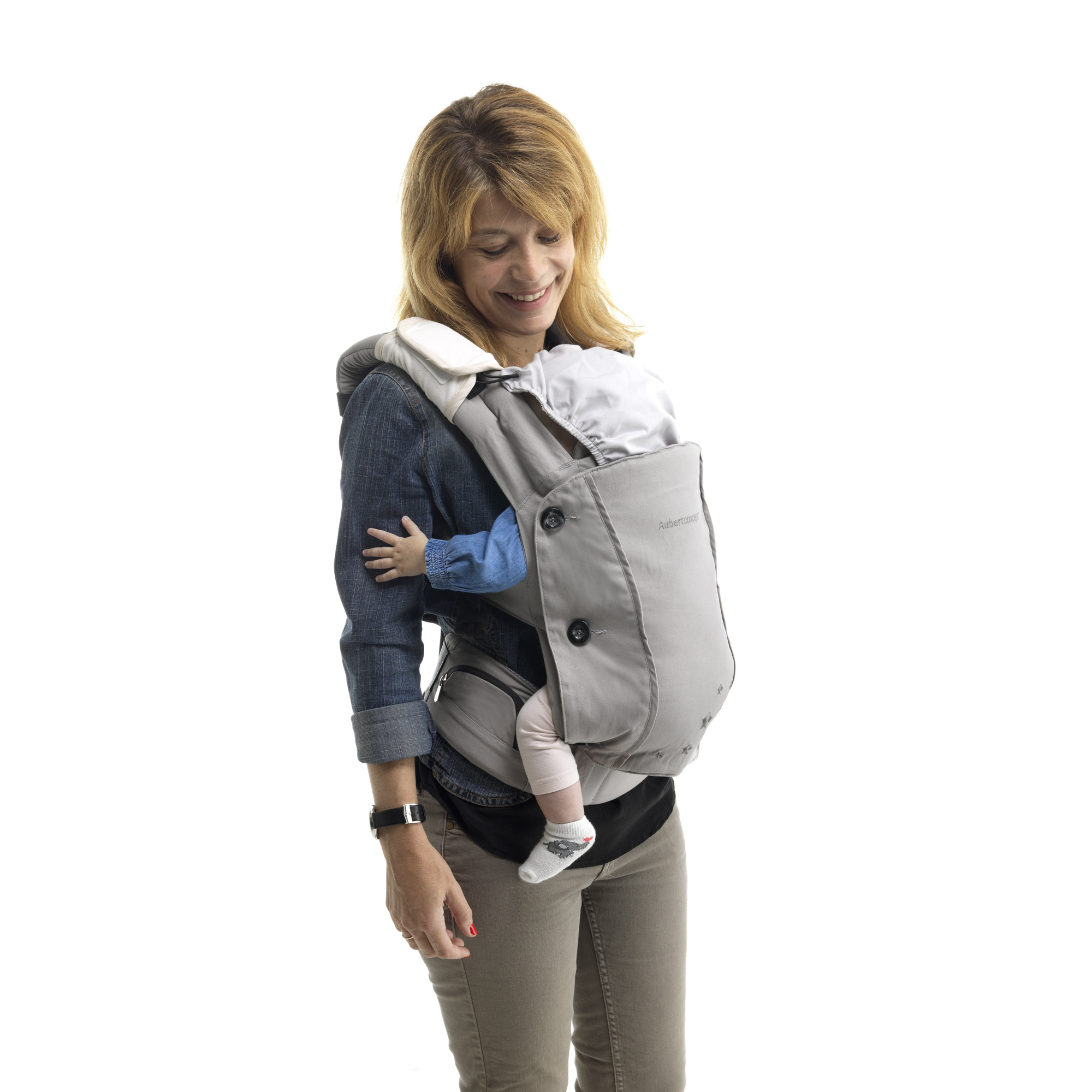 Porte bébé Ergonomique - Performance Ventus - Gris Gris claire