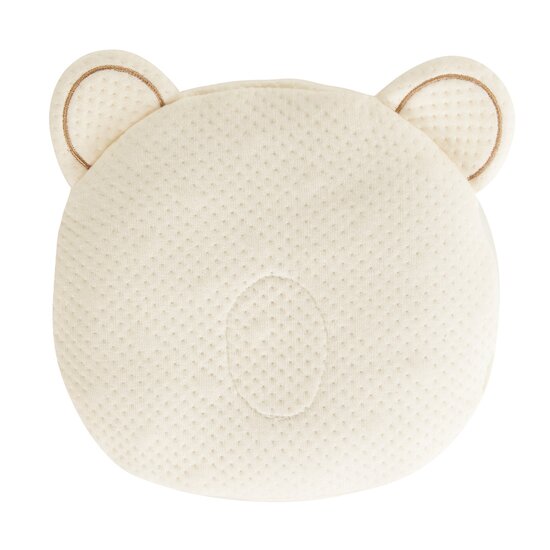 Coussin cale-tête P'tit Panda Organic Ecru  de Candide