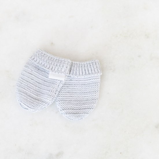 Moufles bio collection Tricot Gris Naissance de P'tit bisou Moufles bio collection Tricot Gris Naissance de P'tit bisou
