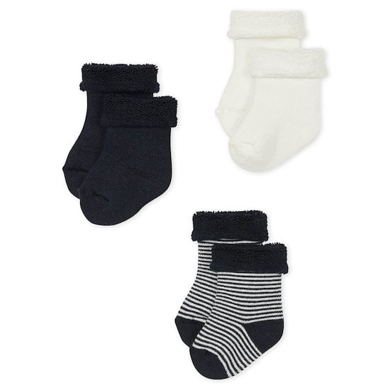 Lot 3 paires de chaussettes Bleu/Blanc  de Petit Bateau