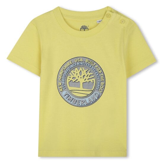 T-shirt manches courtes Jaune 18 mois de Timberland