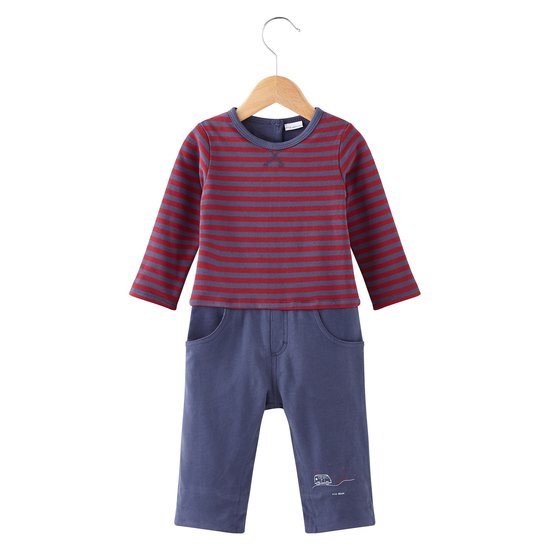 Combilongue rayée Little Blue Boy