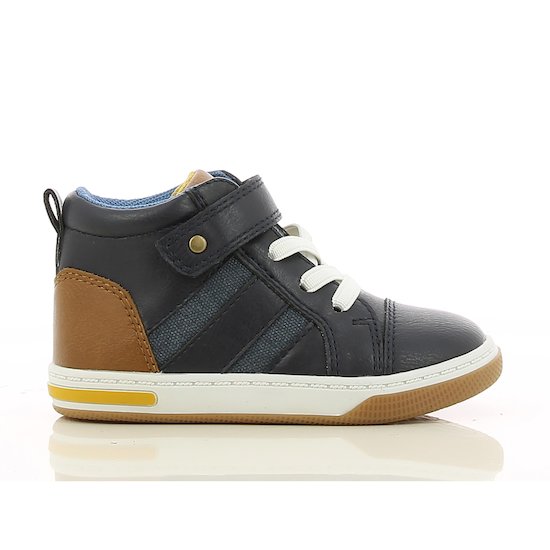 Chaussures montantes lacets Navy 22 de P'tit Bisou premiers pas