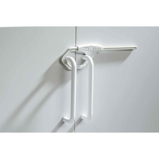 Bloque-porte double battant Blanc  de Babydan