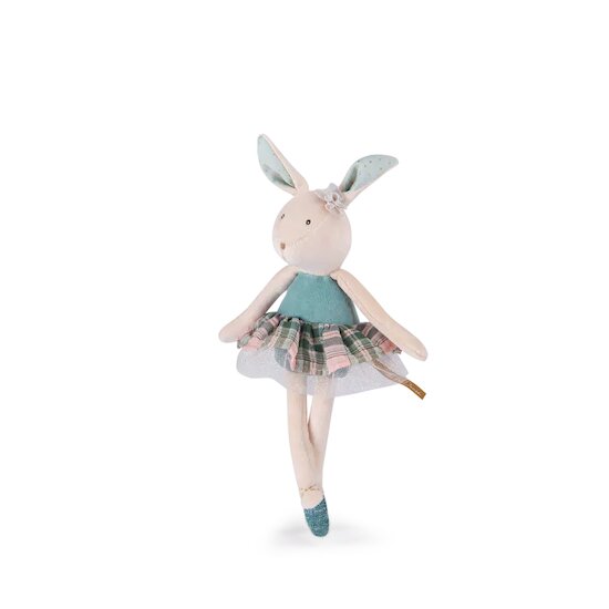 La Petite École de Danse Peluche Petit Lapin Bleu  de Moulin Roty