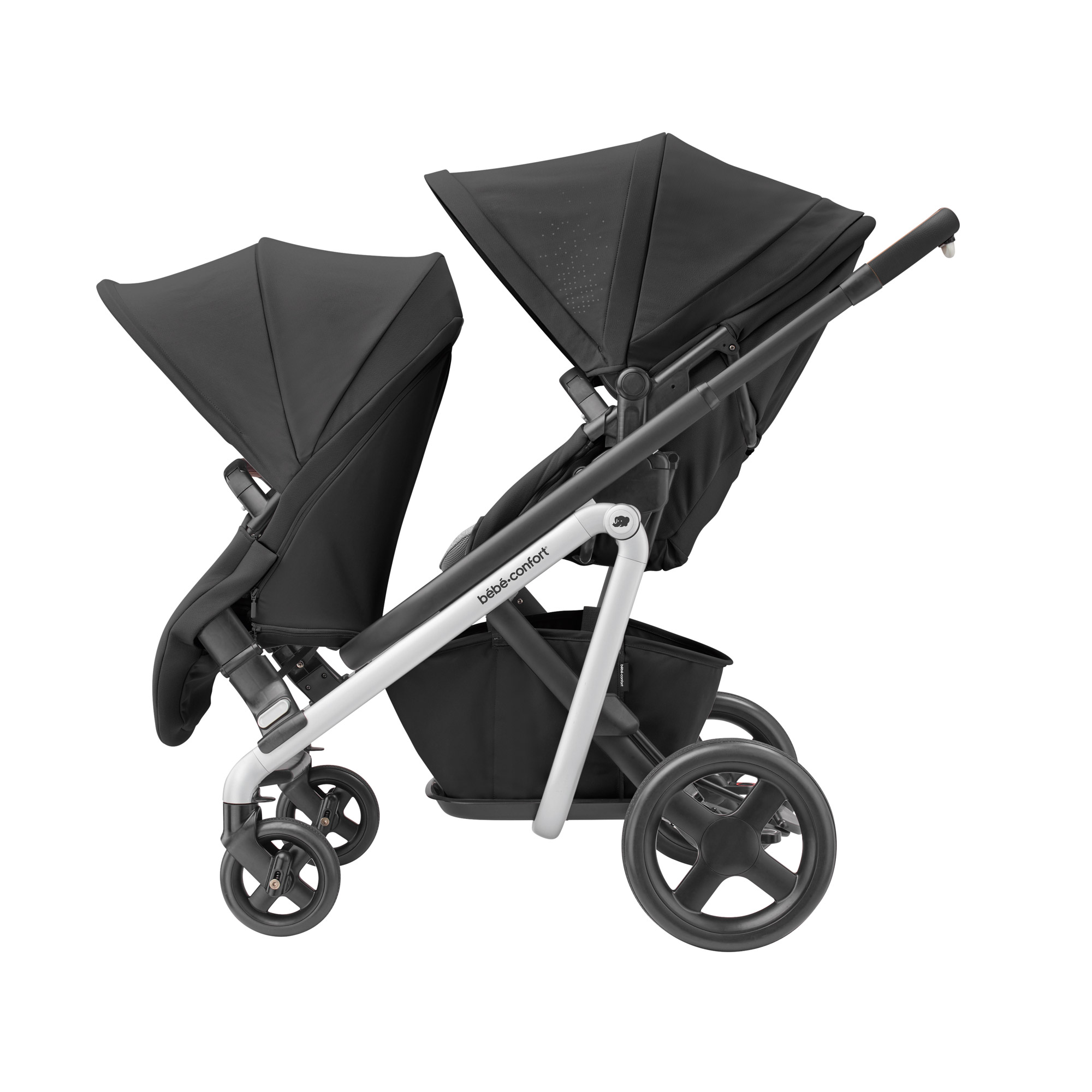 Lila Duo Kit Nomad Black De Bebe Confort Poussettes Doubles Triples Aubert Baby 00