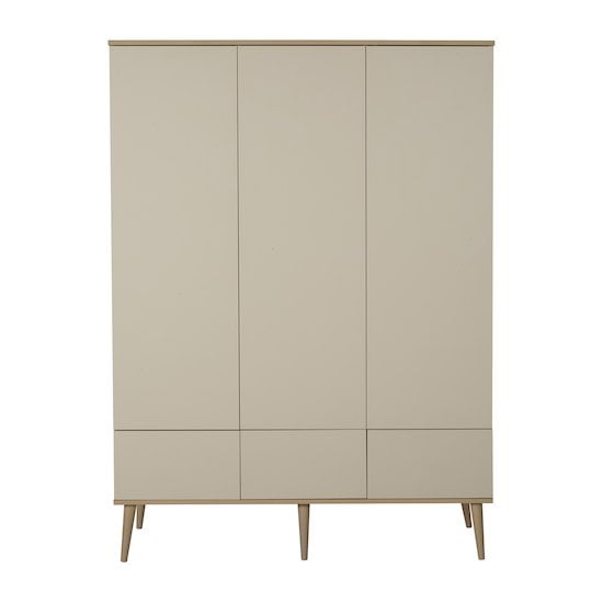 Armoire scandinave 3 portes avec penderie Nature Vox