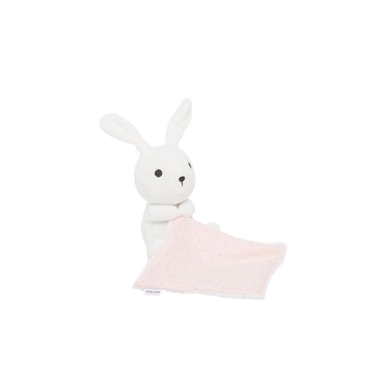 Peluche lapin rose médium