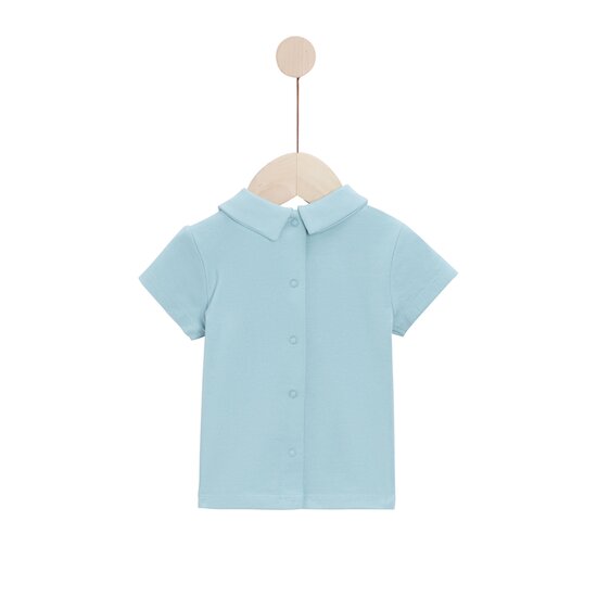 Mon Petit Nuage Polo manches courtes Nuage bleu  de P'tit bisou Mon Petit Nuage Polo manches courtes Nuage bleu  de P'tit bisou