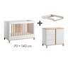 Chambre Altitude Complète : Lit évolutif 70 x 140 cm + Armoire + Commode + Plan à langer