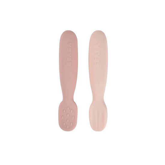 Lot de 2 Pré Cuillères Silicone Barbe à papa  de Béaba