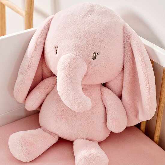 Maxi peluche éléphant Fanfan Rose  de Nattou