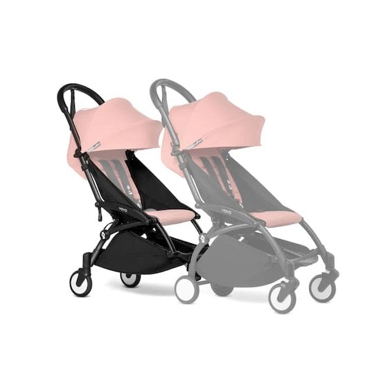 Poussette duo libelle lava grey + siège auto aton b2 volcano black de Cybex  sur allobébé