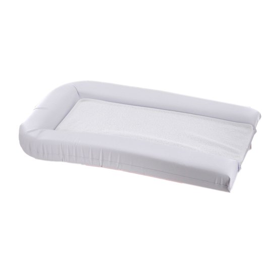 Matelas à langer PVC + 2 éponges amovibles Blanc  de Domiva