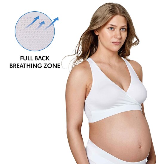 Brassière de nuit de grossesse et d’allaitement respirante Keep Cool Blanc  de Medela Brassière de nuit de grossesse et d’allaitement respirante Keep Cool Blanc  de Medela