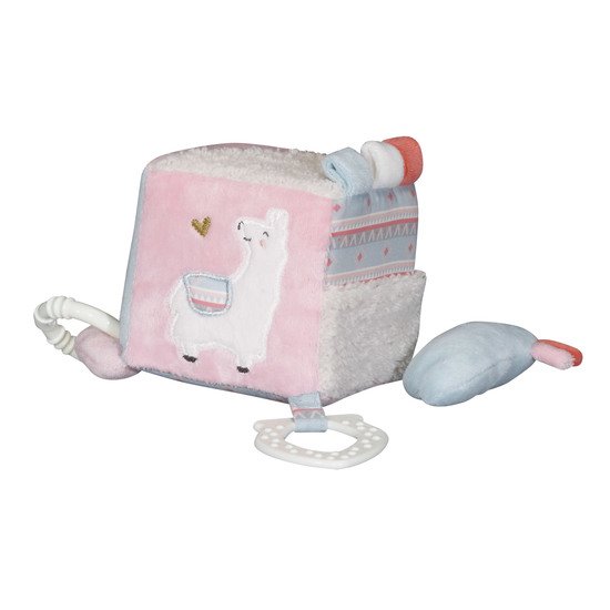 Mila cube d'activité Rose/blanc  de Sauthon Baby's Sweet Home