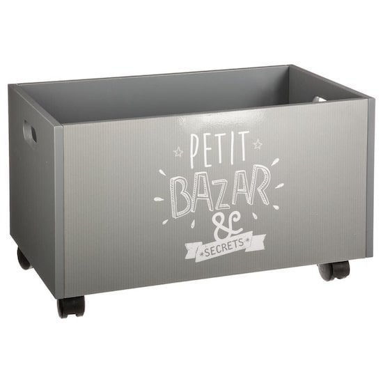 Coffre de rangement avec 3 bacs rangement jouet coffre enfant