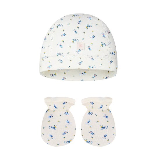 Lot bonnet naissance et moufles cerises coton bio  Taille Unique de Petit Bateau Lot bonnet naissance et moufles cerises coton bio  Taille Unique de Petit Bateau