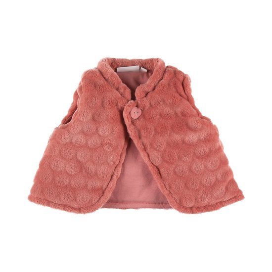 Gilet bodywarmer Rose macaron 12 mois de Noukies