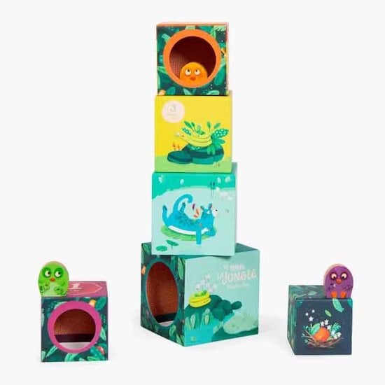 Dans la jungle Cubes empilables   de Moulin Roty