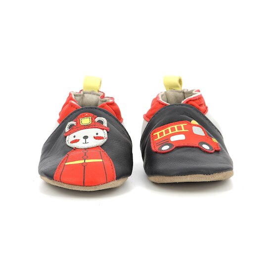 Chaussons Fireman Marine de Robeez, Chaussons Garçon : Aubert