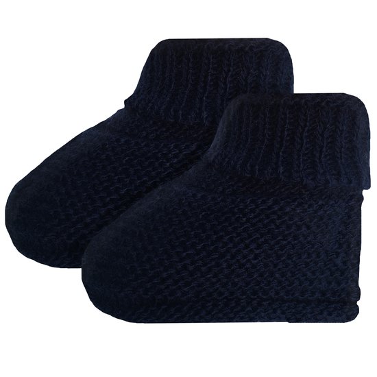 Chaussons tricot Marine 1 mois de P'tit bisou