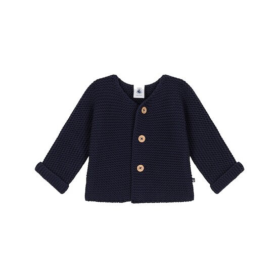 Cardigan en tricot point mousse bébé Smoking  de Petit Bateau