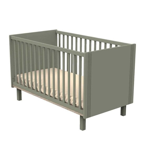 Eléonore Lit bébé évolutif Kaki 70 x 140 cm de Sauthon Baby's Sweet Home Eléonore Lit bébé évolutif Kaki 70 x 140 cm de Sauthon Baby's Sweet Home