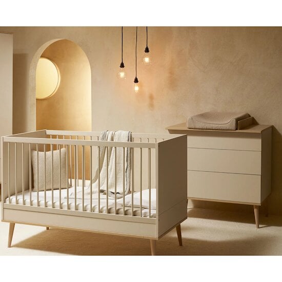 Chambre Flow lit bébé 60x120 + commode