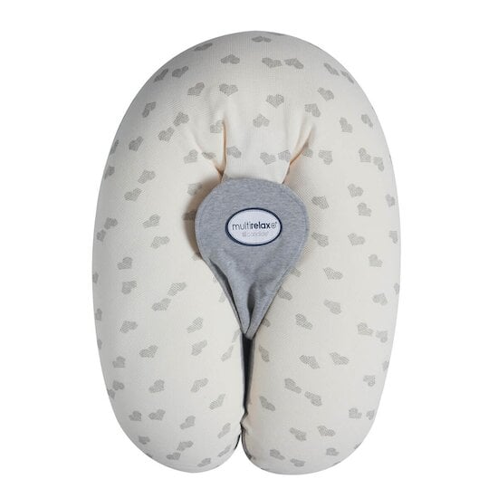 Coussin de Maternité Multirelax jersey Cœur / Gris  de Candide Coussin de Maternité Multirelax jersey Cœur / Gris  de Candide