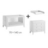 Chambre Mid Trio : Lit évolutif 70 x 140 cm + Commode + Plan à langer