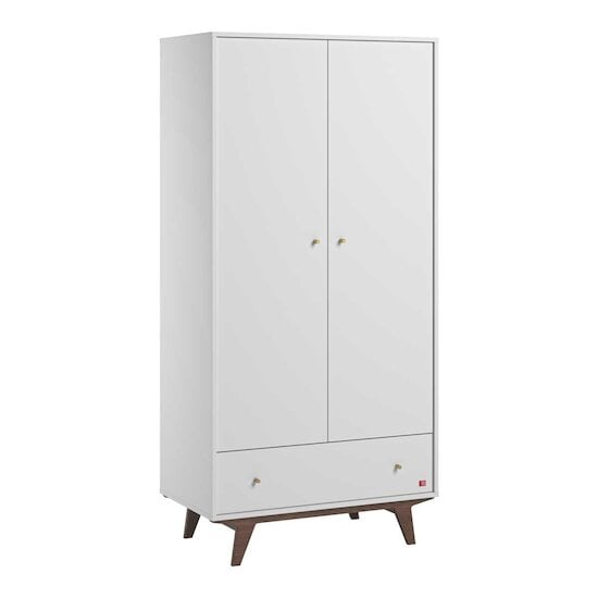 Mid2 Armoire 2 portes Blanc / Noix  de Vox