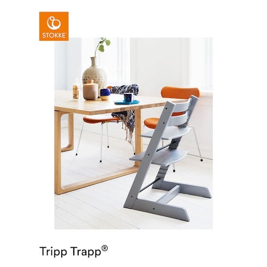 Chaise haute Tripp Trapp® Gris Tempête  de Stokke® Chaise haute Tripp Trapp® Gris Tempête  de Stokke®