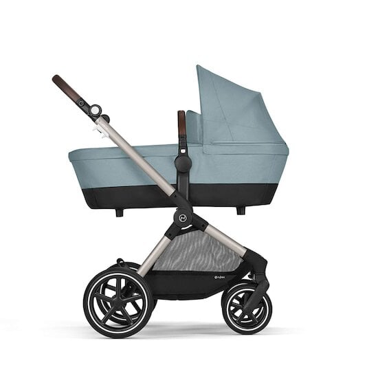 Poussette 2-en-1 Eos Lux Châssis Taupe - Stormy Blue  de CYBEX
