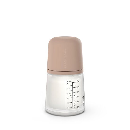 Biberon Anti-colique zéro zéro Almond 180 ml - Débit Allaitement de Suavinex Biberon Anti-colique zéro zéro Almond 180 ml - Débit Allaitement de Suavinex
