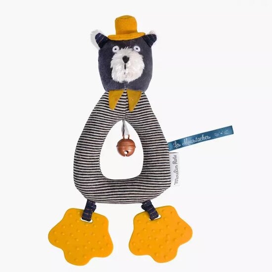 Les Moustaches Anneau-hochet Alphonse le chat  de Moulin Roty