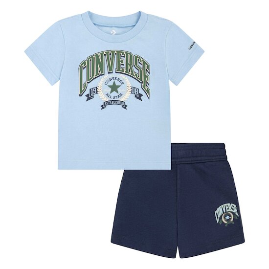 Ensemble tee-shirt et short Navy  de Converse