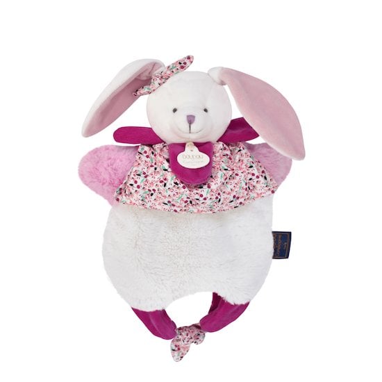 Doudou et Compagnie lapin Happy Boho doudou bébé fille personnalisable