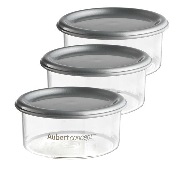3 pots de conservation Gris 150 ml de Aubert concept