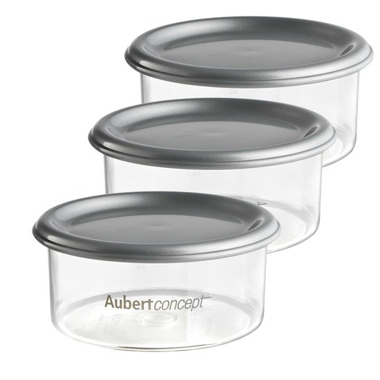 3 Pots De Conservation Gris 150 Ml De Aubert Concept Pots Aubert