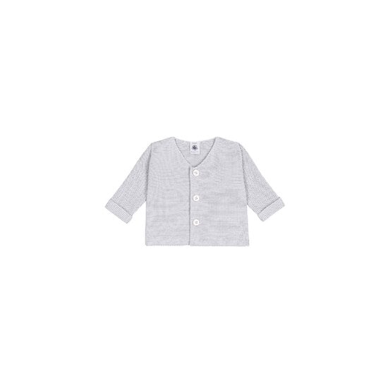 Cardigan bébé tricot point mousse en coton Co2  de Petit Bateau
