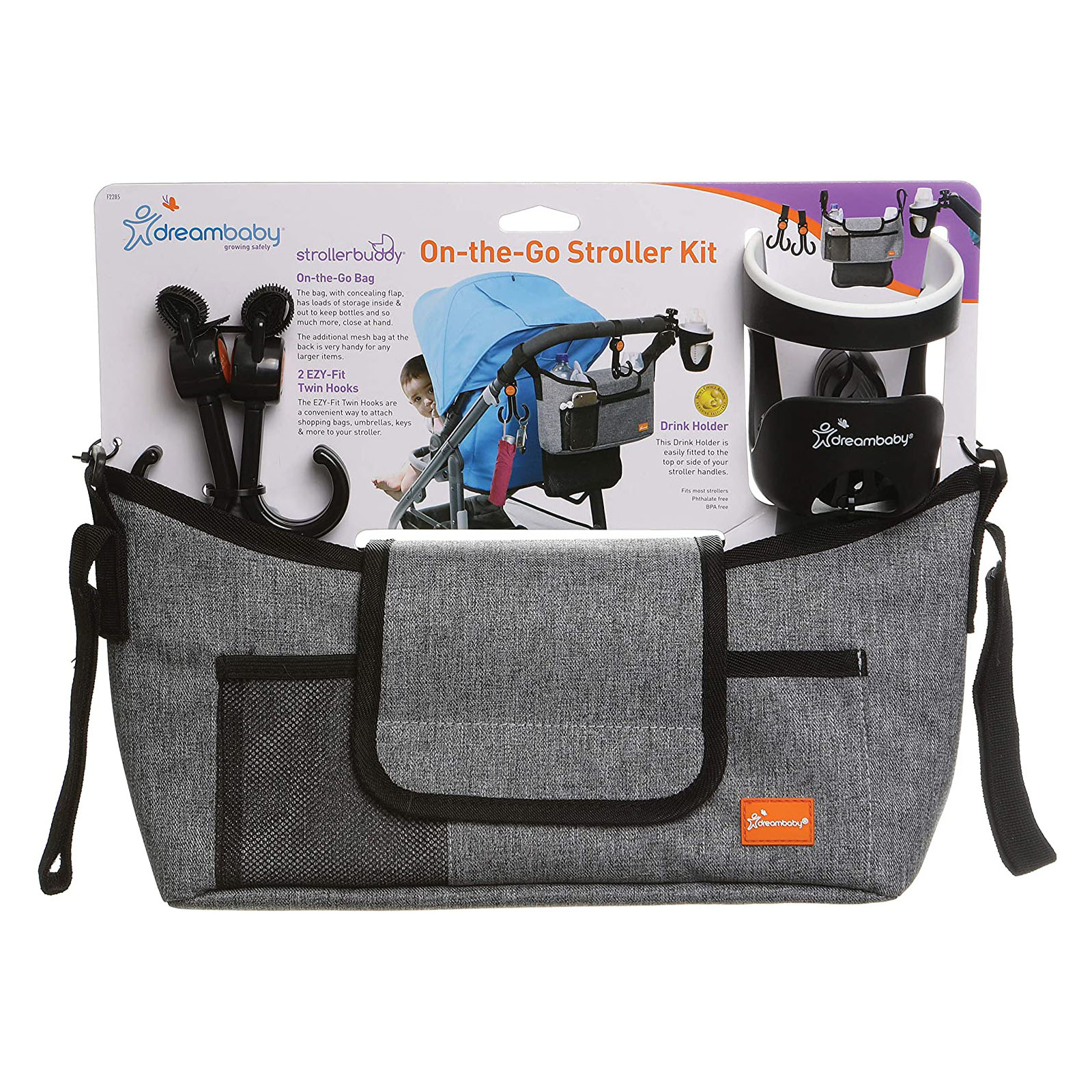 Kit Organisateur de poussette On-The-Go de Dreambaby, Accessoires poussettes  : Aubert