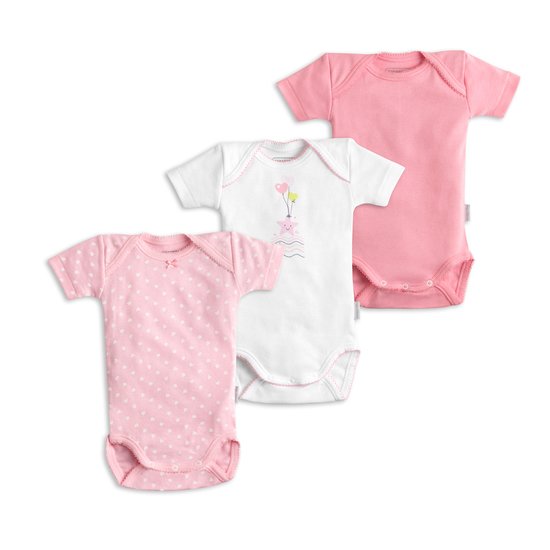 Lot 3 bodies US manches courtes