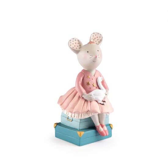 La Petite École de Danse Tirelire Souris Rose  de Moulin Roty