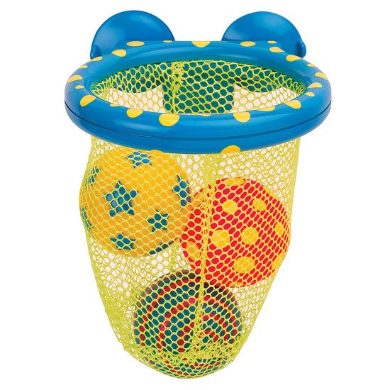 Panier de basket avec balles