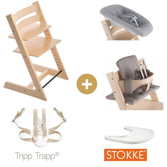 chaise évolutive enfant à adulte tripp trapp stokke