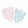 Lot de 2 bavoirs bandana