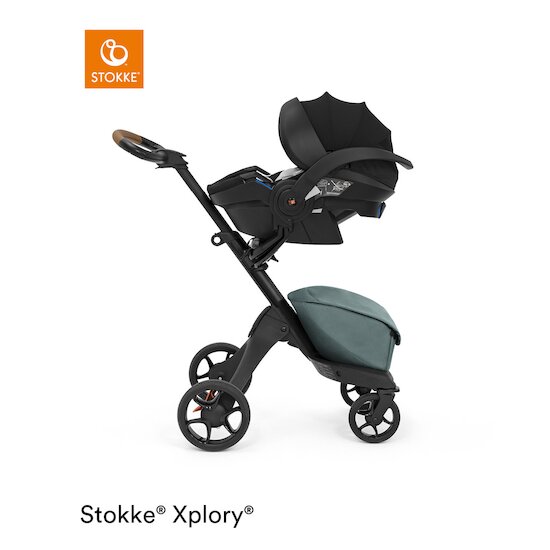 Stokke Xplory X, Vert Canard - Poussette de luxe - Pour le confort de bébé  et des parents 