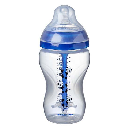 Biberon anti-colique avancé x1 décoré Bleu 340 ml de Tommee Tippee, Biberons  PP (polypropylène) : Aubert