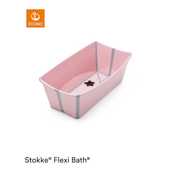 Baignoire Flexi Bath™ bouchon thermique rose  de Stokke®